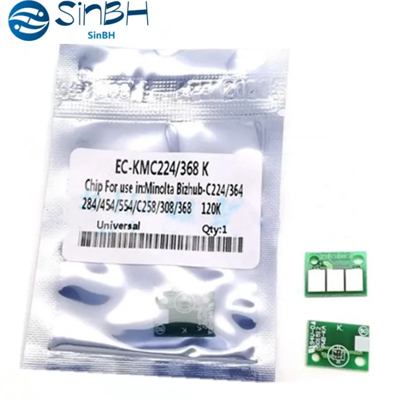 Cartucho Chip Tn324k Toner Chip Tn324 Tn324 Toner Cartucho Redefinir Chip para Konica Minolta Bizhub C258 C308 C368 40 Peças 120k 95k - Imagem 6