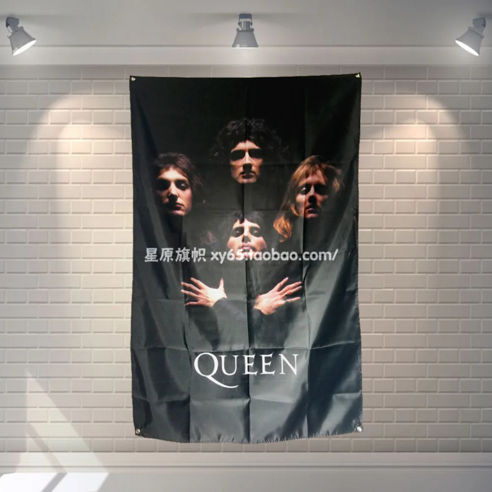 

Rock Band Heavy Metal Music Posters Retro Loft Cloth Art Flag Banner Wall Hanging Tapestry Bedroom Dormitory Home Decoration 1