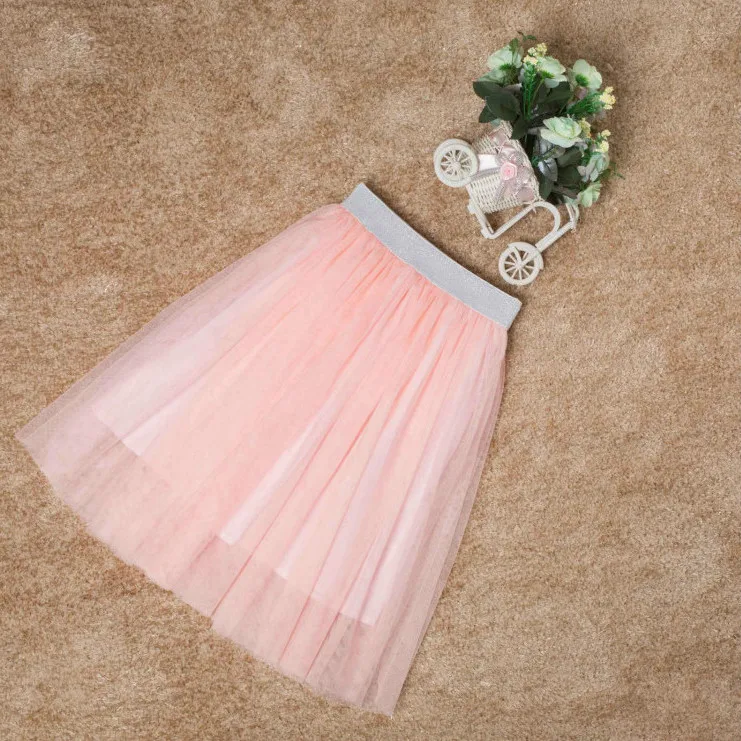 

Solid Tutu Skirt for Girls Summer 2023 New Baby Girls Sweet Party Skirts Patchwork Children Mesh Skirt Teens Kids Clothes K56