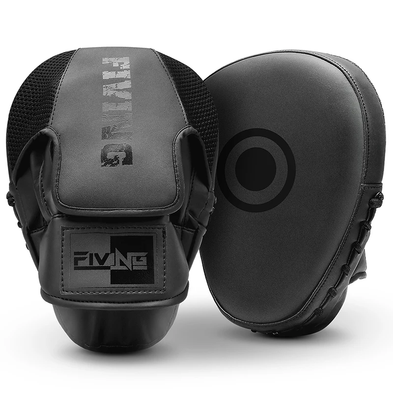 Boxing Pads for Men Women & Kids Leather Focus Mitts for Martial Arts Boxing Training Curved Punch Mitts Karate boxing pad