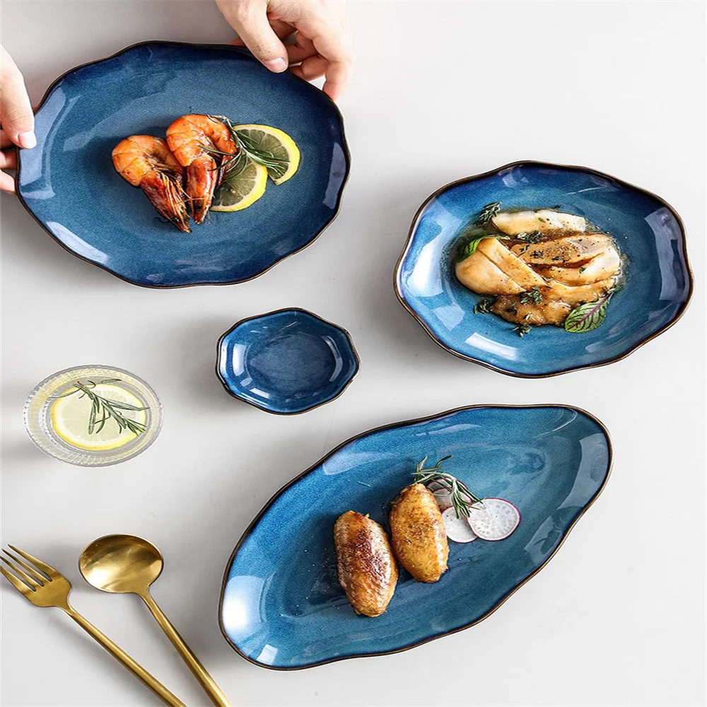 Multi Size Shiny And Translucent Ceramic Dinnerware Set