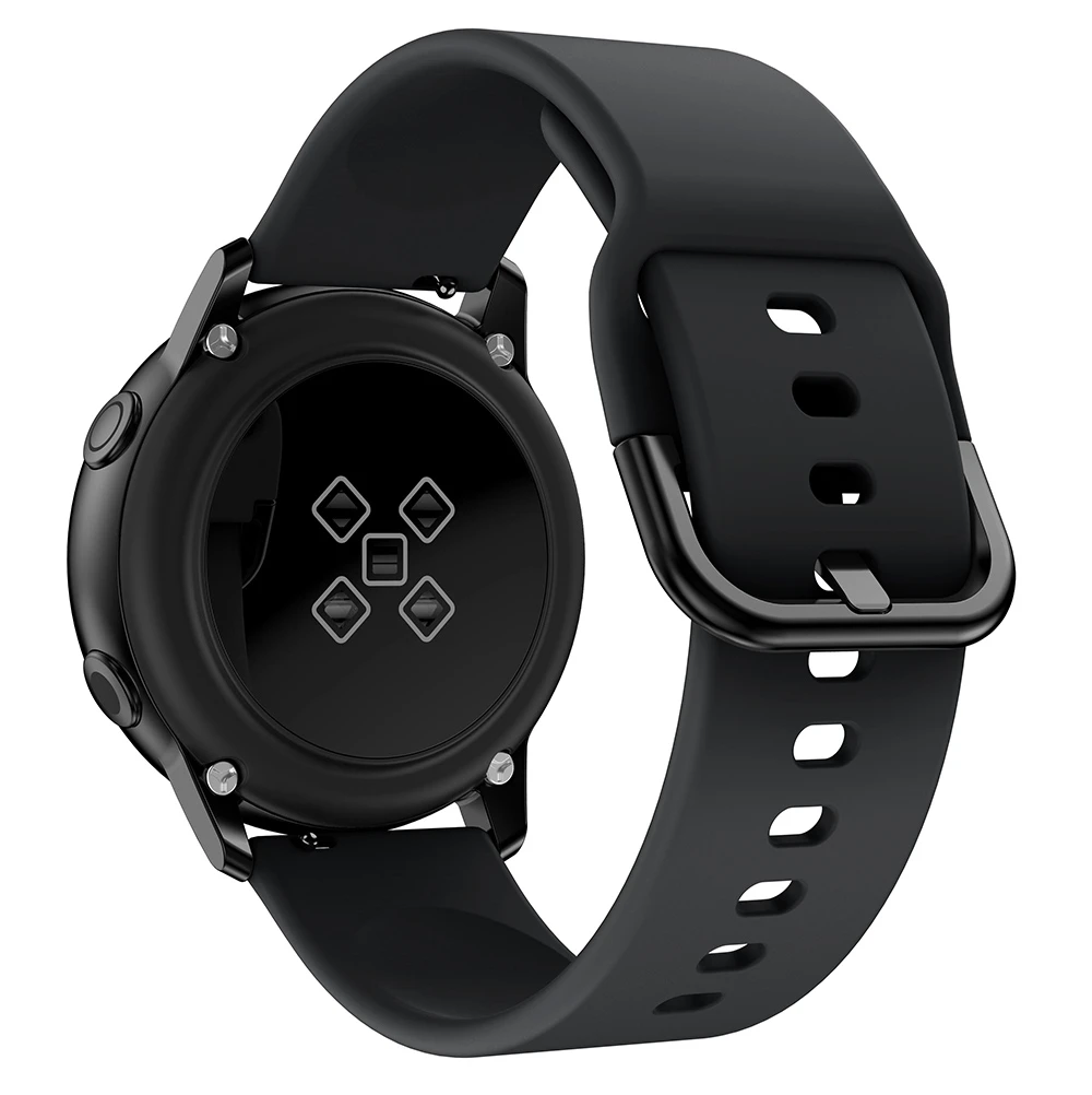 Silicone Smartwatch Strap - Adjustable 20mm/22mm Band in Various Colors