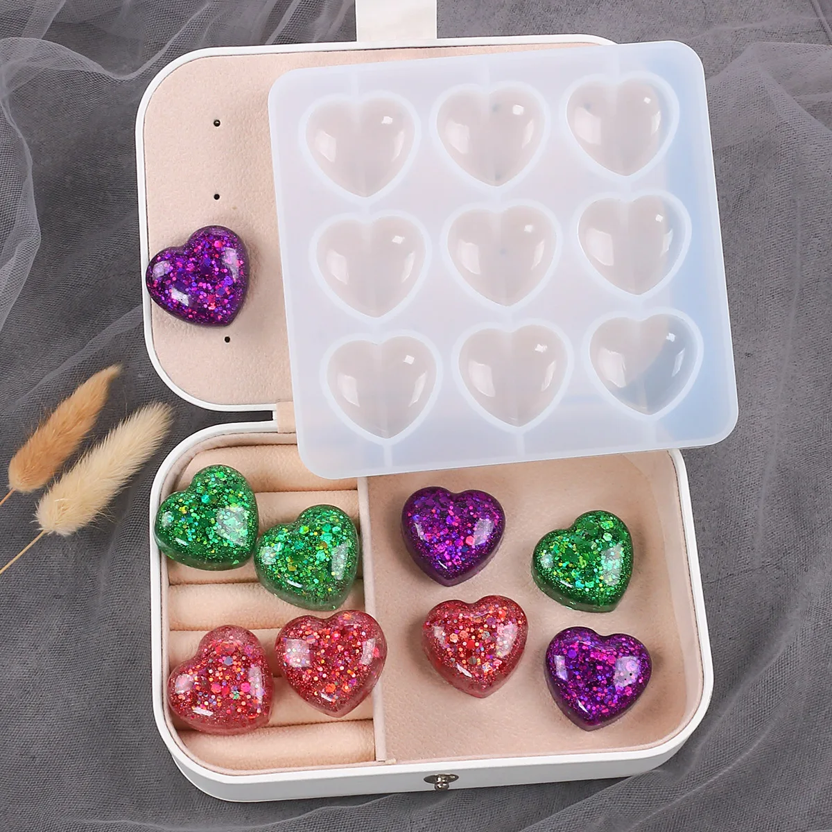 Shiny Glossy Making Keychain Polymer Clay Mold Necklace Epoxy Jewellery...