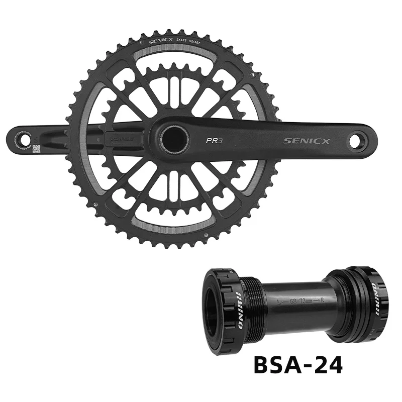 Senicx-ロードバイク用クランクセット,折りたたみ式チェーンリング