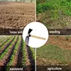 Dual Use Small Hoe Farm Garden Tools Small Lawn Rake Weeding Rake Labor-saving Loosening Soil Handheld Hoe 5