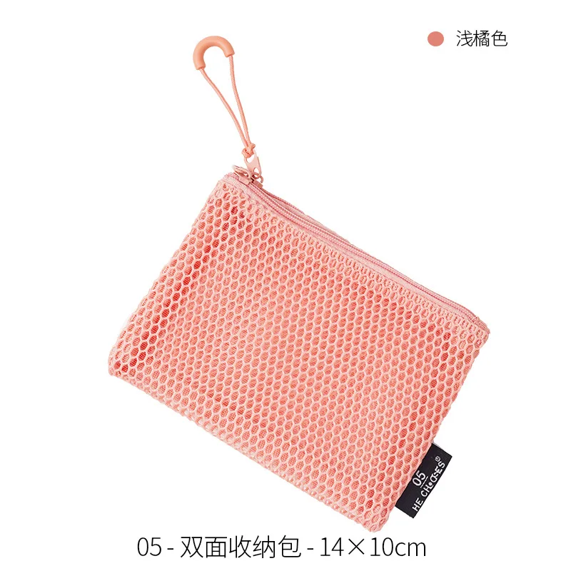 Compact Transparent Cosmetic Bag - Clear Travel Makeup and Toiletry Organizer Pouch