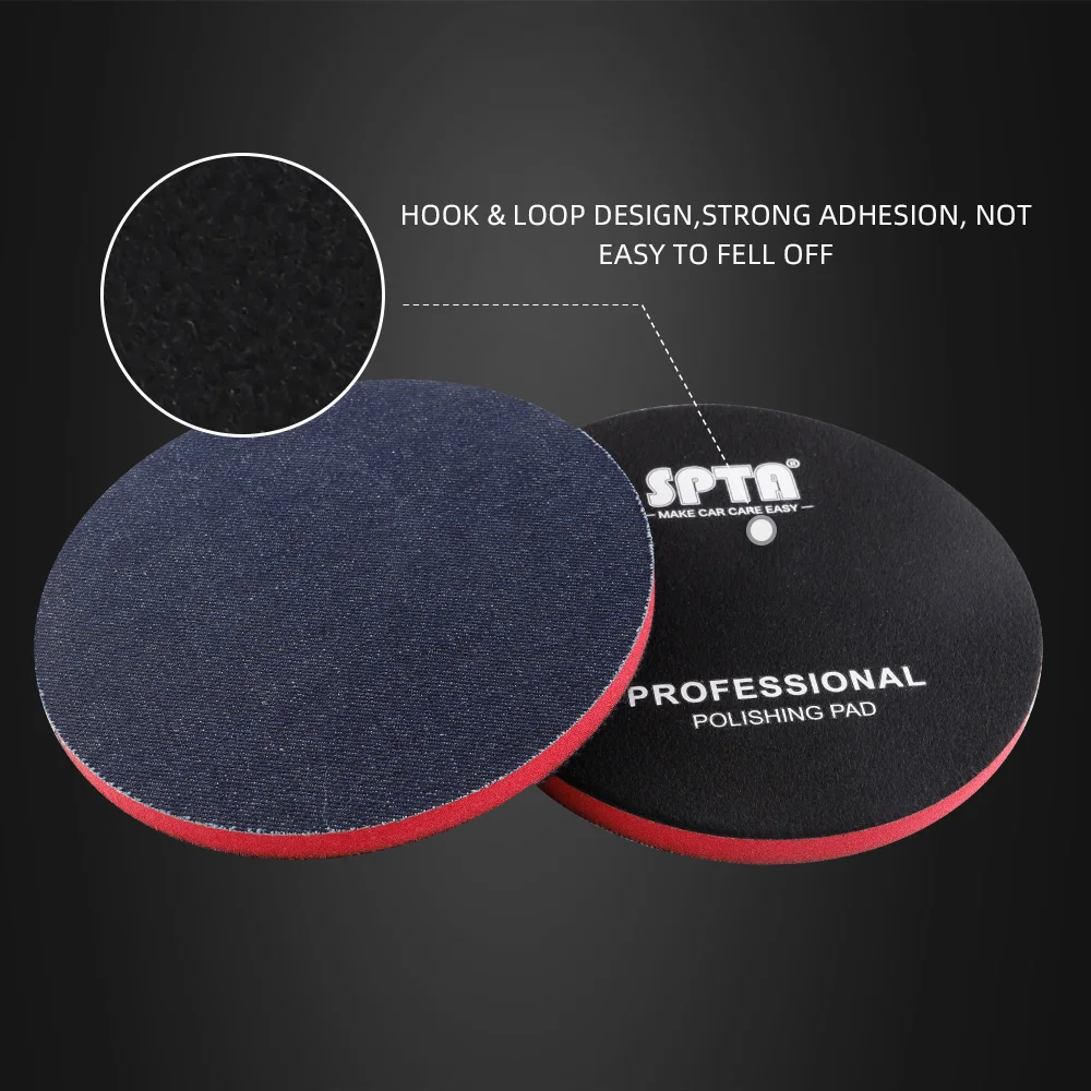 SPTA Car Orange-peel Removal ing Polishing Pad Denim Pad 1000/2000/3000 Grit 3" 5" 6" Denim Car Polishing Disc car polishing pad polishing wheel disc