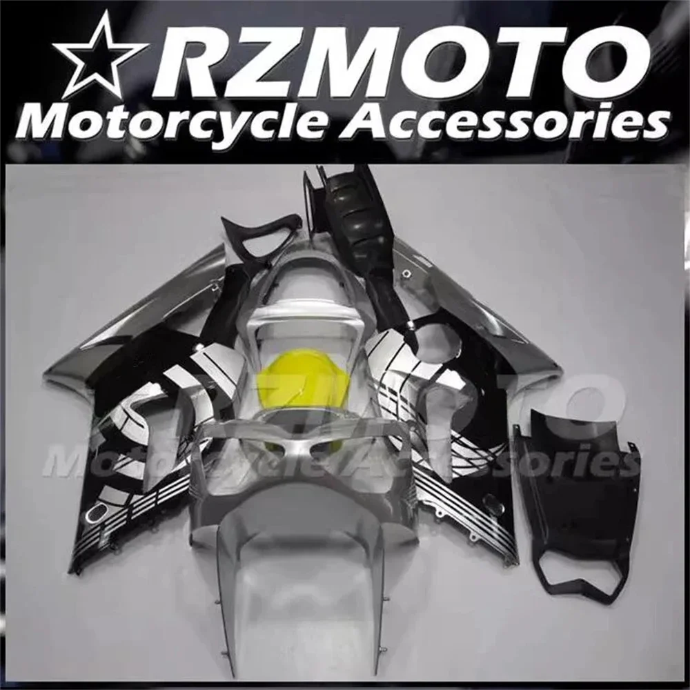 

4 подарка, новый комплект обтекателей из АБС-пластика, подходит для KAWASAKI ZX-6R 2003 2004 636 03 04, кузов серебристого и черного цвета на заказ