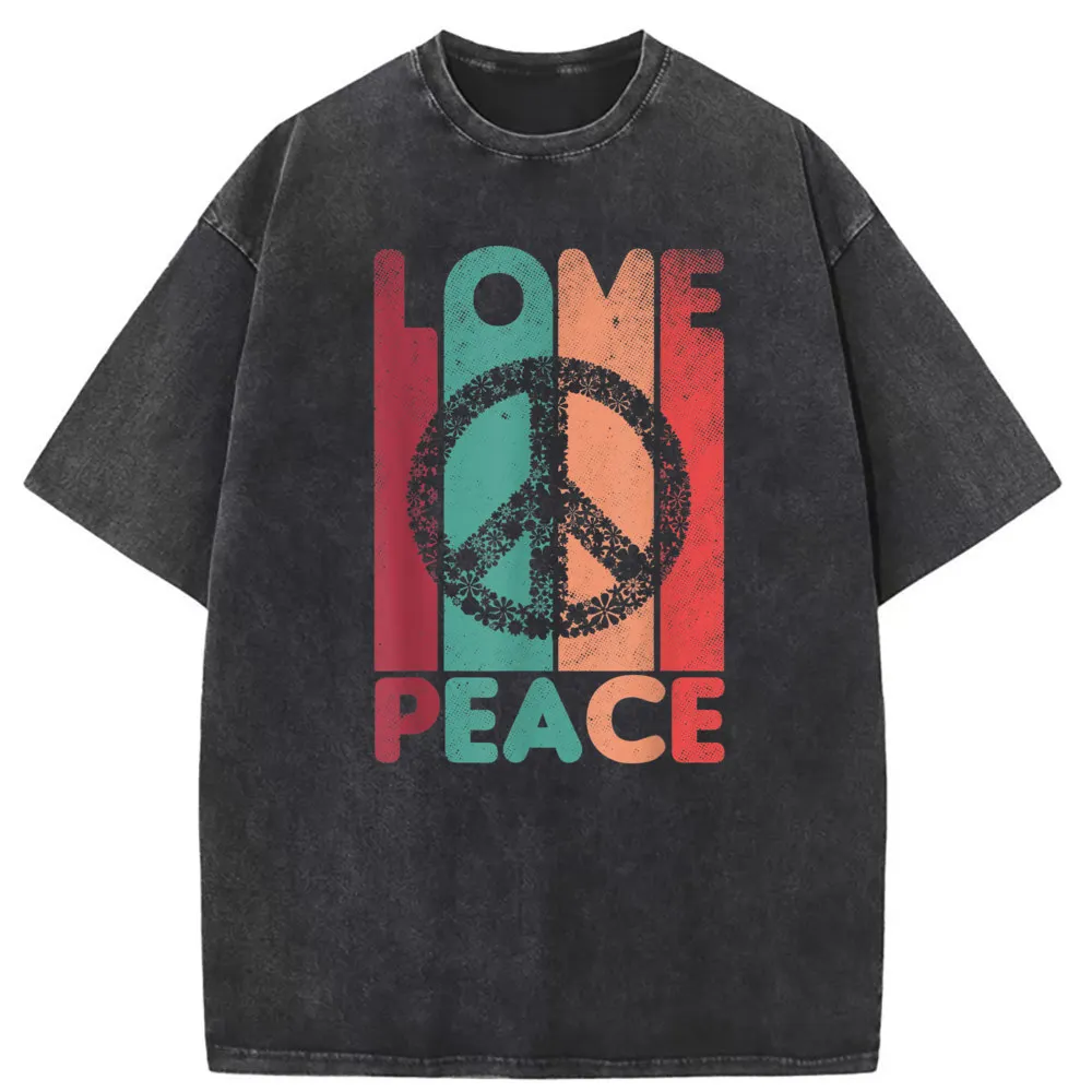

Preppy Style Love Peace Freedom Tshirts For Men Hot Sale Christmas Day Long Sleeve Sweatshirts Fitness Vintage Clothing