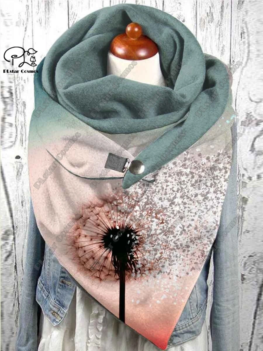 Рисунок 4 - Теплый шарф-шаль с 3D-принтом в стиле ретро