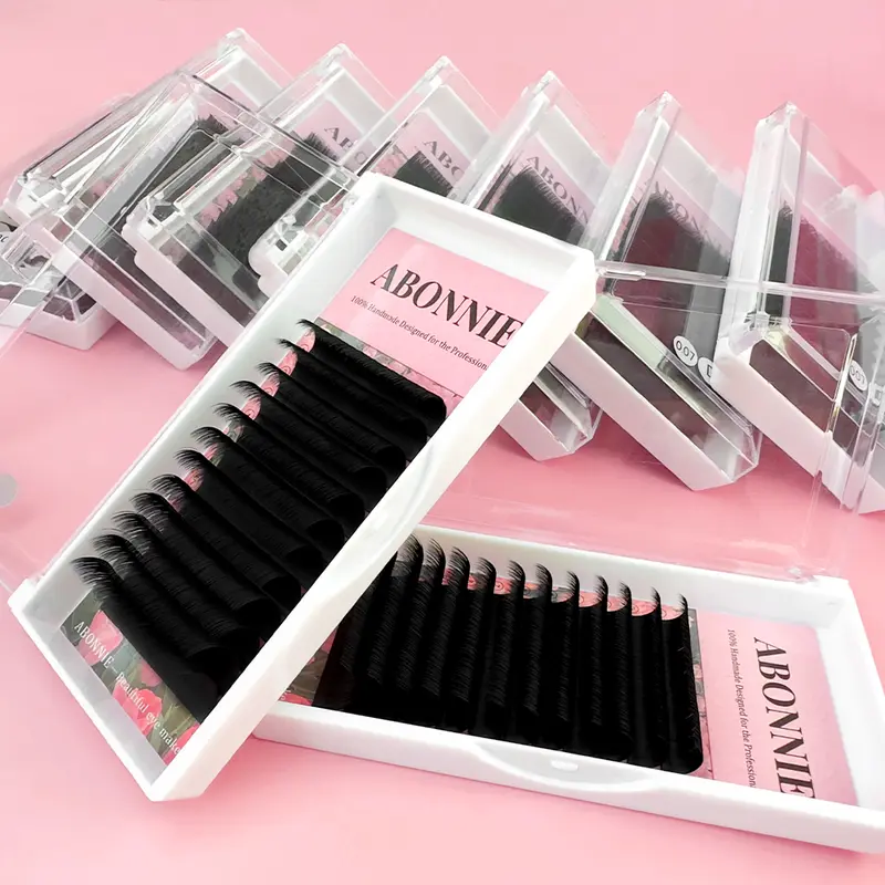 Abonnie Cashmere Easy Fan Lashes Eyelash Extensions Mega Volume Fans All Size Eyelashes Supplies for Eye Beauty - Image 6