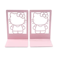 1pc Hello Kitty Book End Pink Heavy Duty Bookends Metal Bookend Office Supplies for Book Lovers Book Rack Home Office Book Stand 1