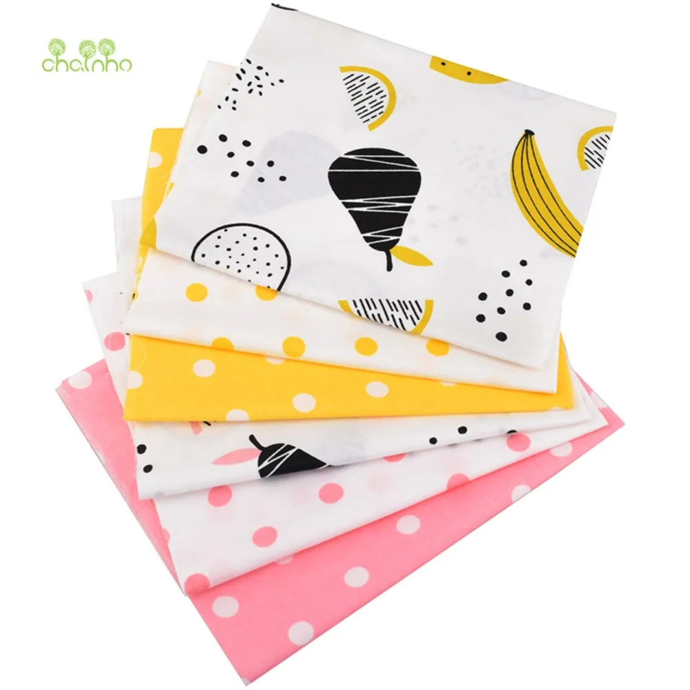 Chainho,Printed Twill Weave Cotton Fabric,Patchwork Cloth,DIY Sewing Quilting Material For Handmade Patchwork,Fruite Series