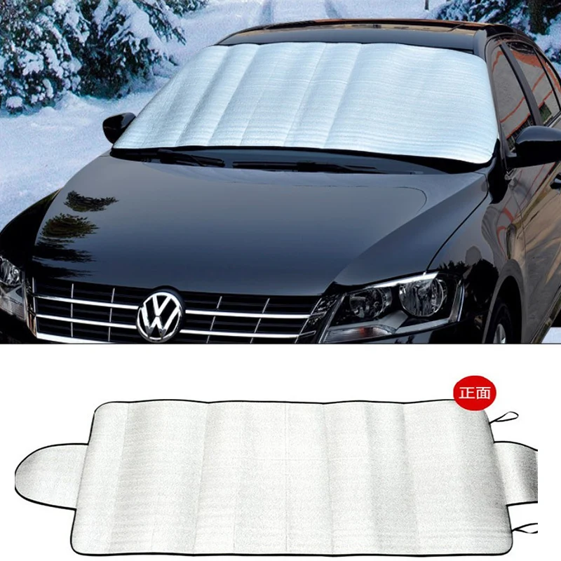 150cm x 70cm Universal Car Front Windshield Cover Auto Sunshade Snow Ice Protection Cover Winter Summer Windshield Shield