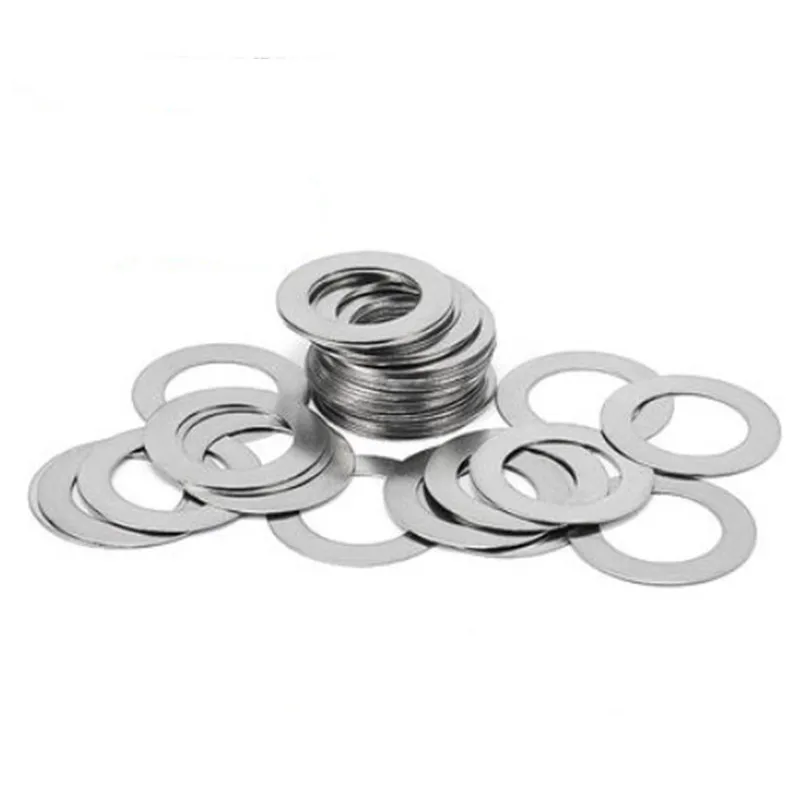 Stainless Steel Washers, 10-100PCS DIN988, 0.1-1mm Thin, M3-M30