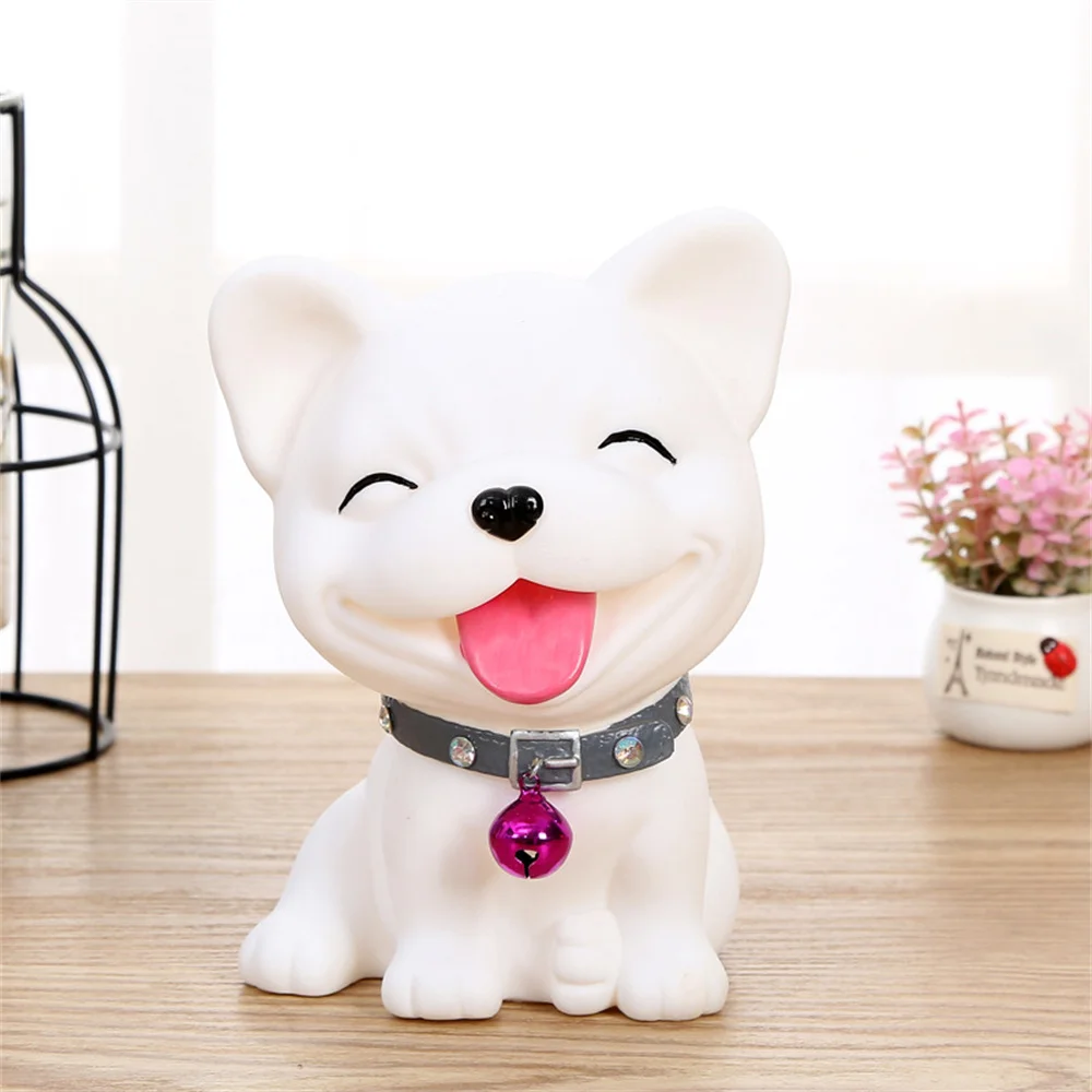 강아지 돼지 저금통 돈 상자, 조디악 개, 어린이 선물, 생생한 테디, 귀여운 애완 동물 고무 저축 은행, 어린이 장난감, 홈 데코