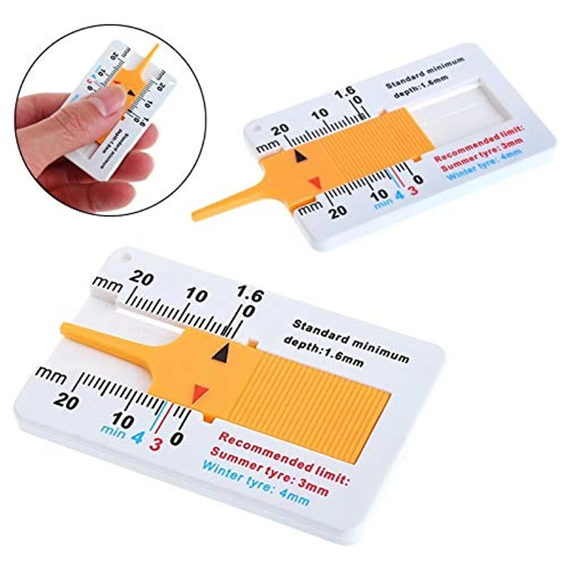 

Car Tyre Wheel Tread Depthometer Depth Indicator Ruler 0-20mm Plastic Tread Gauge Tire Tread Depth Meter Tire Wheel Measure Tool