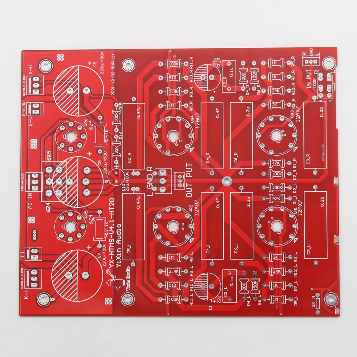 Baseado em Marantz 12ax7 Mais 12au7 Tubo Pré-amplificador Placa Pcb Som de Áudio de Alta Fidelidade Pré-amp