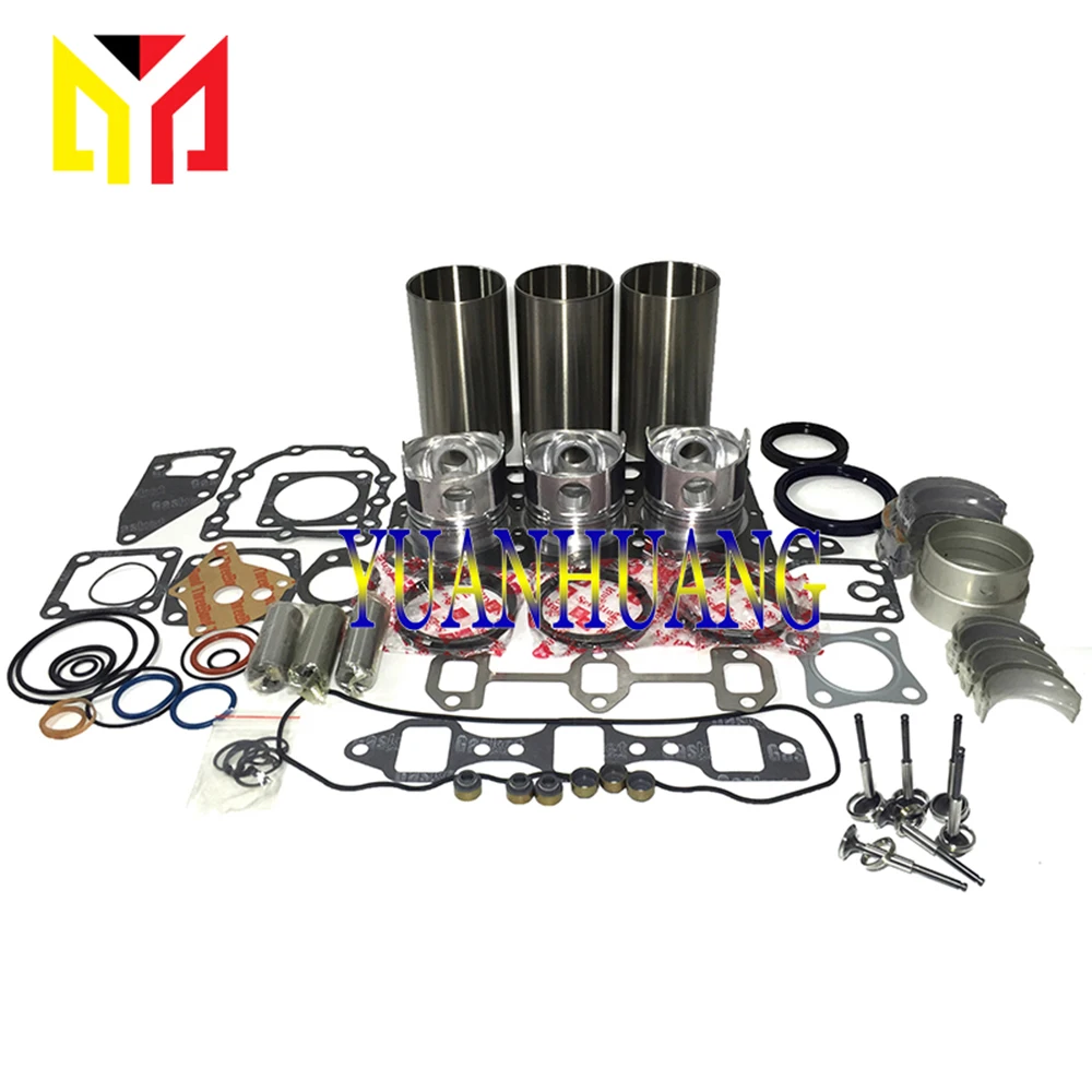 

3LB1 Engine Rebuild Kit With Valve Overhual Repair Gasket Set For ISUZU Diesel Liner Piston Ring Bearing