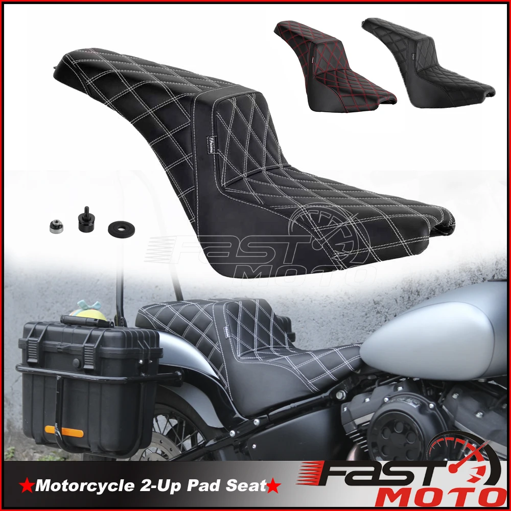 Motorcycle Seat Street Bob Passenger Seat Cushion Harley Street Bob