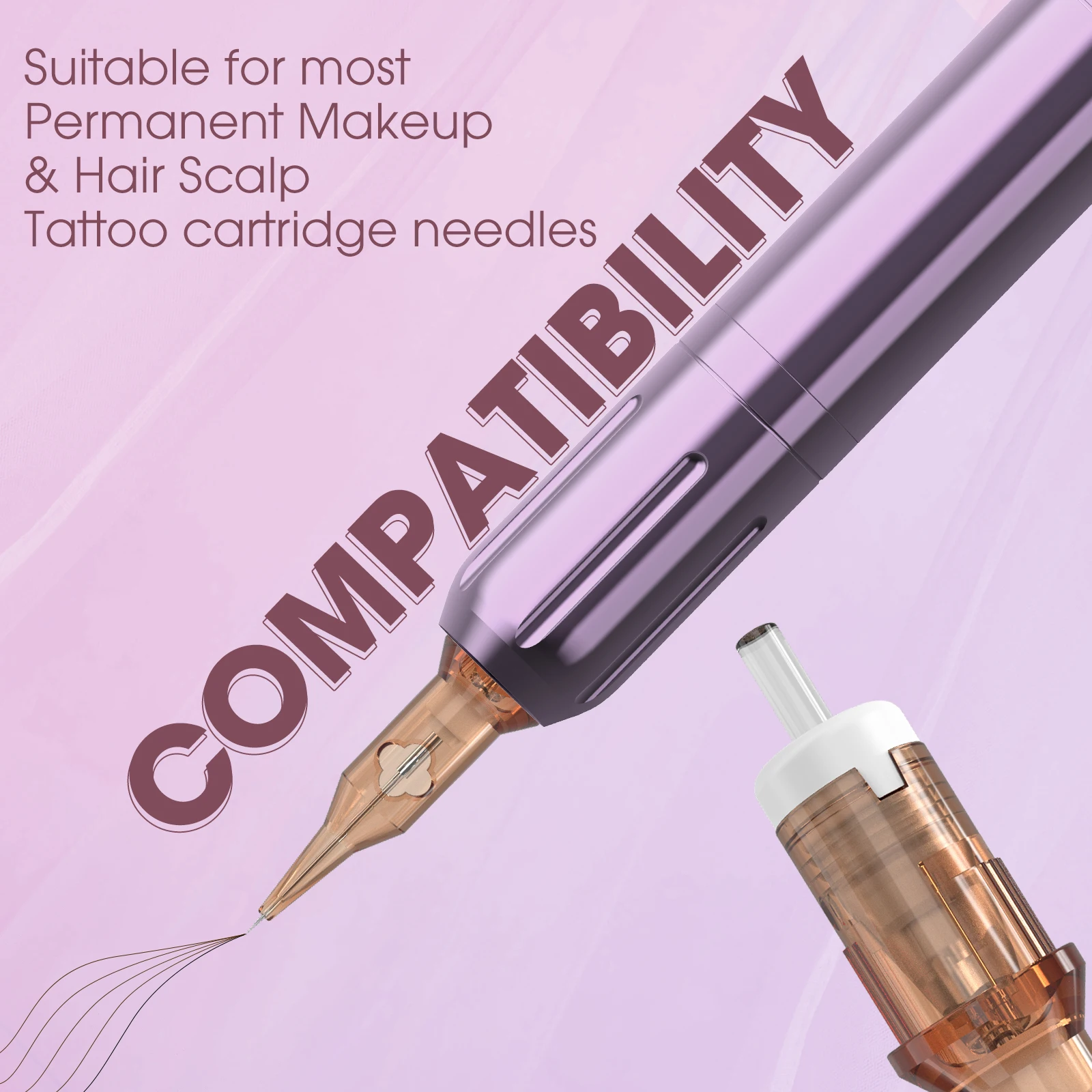 POPU Nora Wireless Permanent Makeup Machine Pen PMU SMP&TATTOO Eyebrows Lips fit Universal Cartridges Tattoo Needles tattoo pen microblading pen