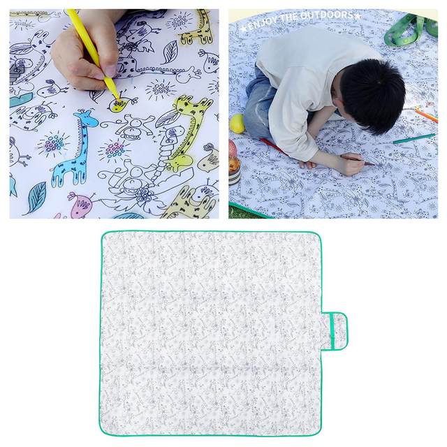 Picnic Outdoor Blanket Foldable Protective Picnic Blanket Picnic Mat for Music Festival Sporting Events Beach Grass Festival