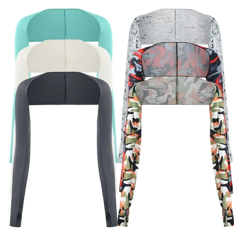 

Arm Cover Warm Sun Protection UV Protection Sports Sleeve Arm Cover A Long-sleeved Running and Cycling Hooded Top