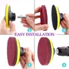 8Pcs 4Inch Electric Drill Brush Scrub Pads Grout Power Drills Scrubber Cleaning Brush Tub Cleaner Tools Dusty Brush for Car Tubs 4