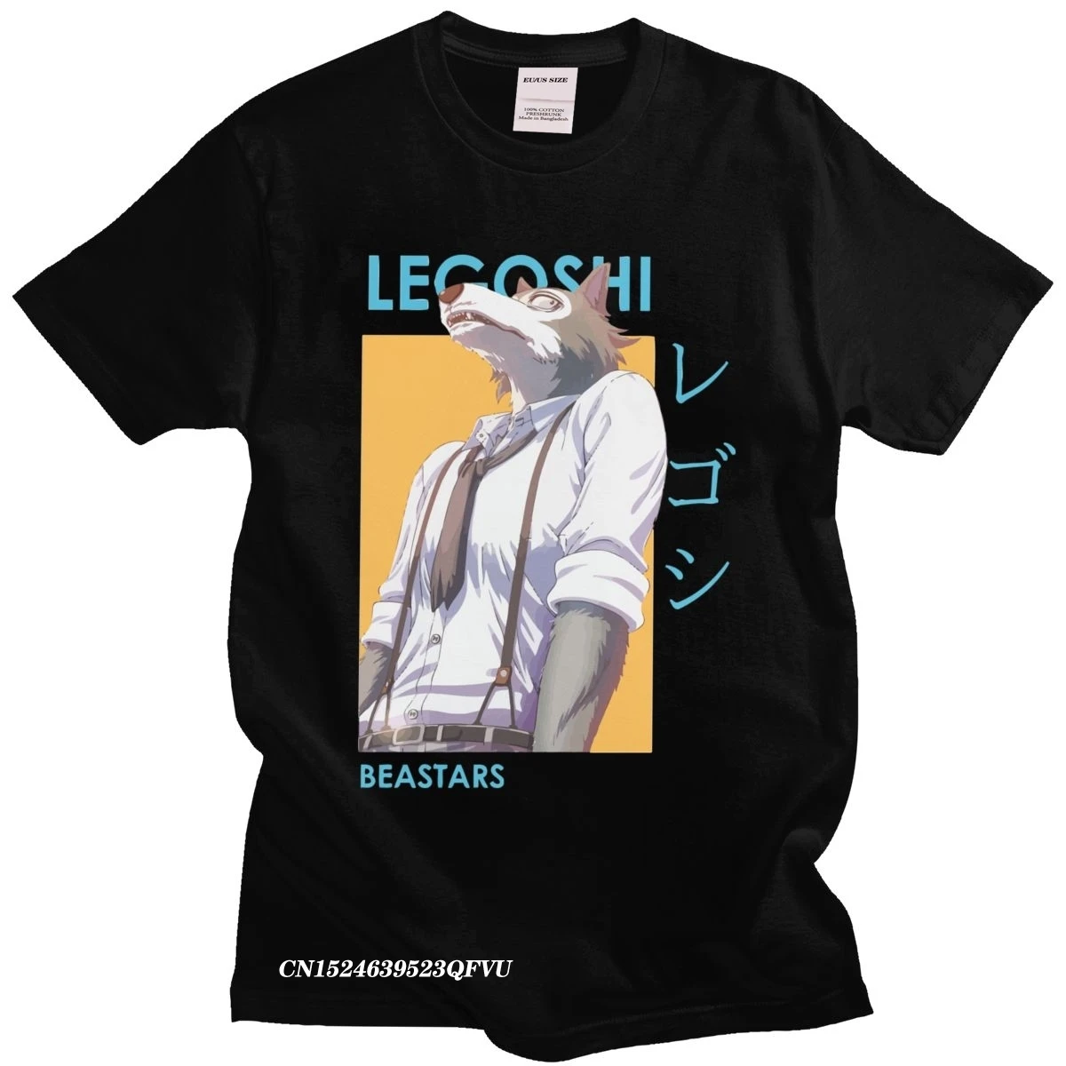 

Мужская рубашка из чистого хлопка Legoshi Beastars Wolf с японским Аниме Манга Харадзюку, рубашки, мужские рубашки, повседневные рубашки