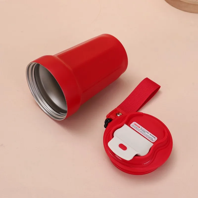 진공 단열 커피컵, 해바라기 노란색, 316 스테인리스 스틸-450ml 용량, 뚜껑과..