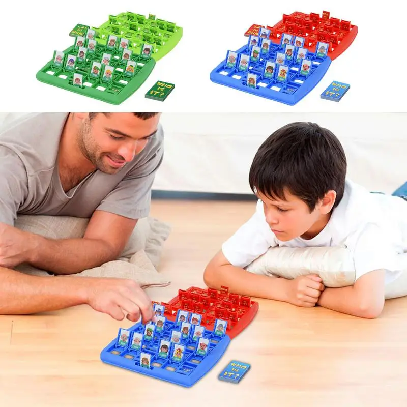 

Guess Who I Am Game Family Guessing Game Board Games Guessing Game With 96Pcs Cards Logical Reasoning Thinking Preschool Game