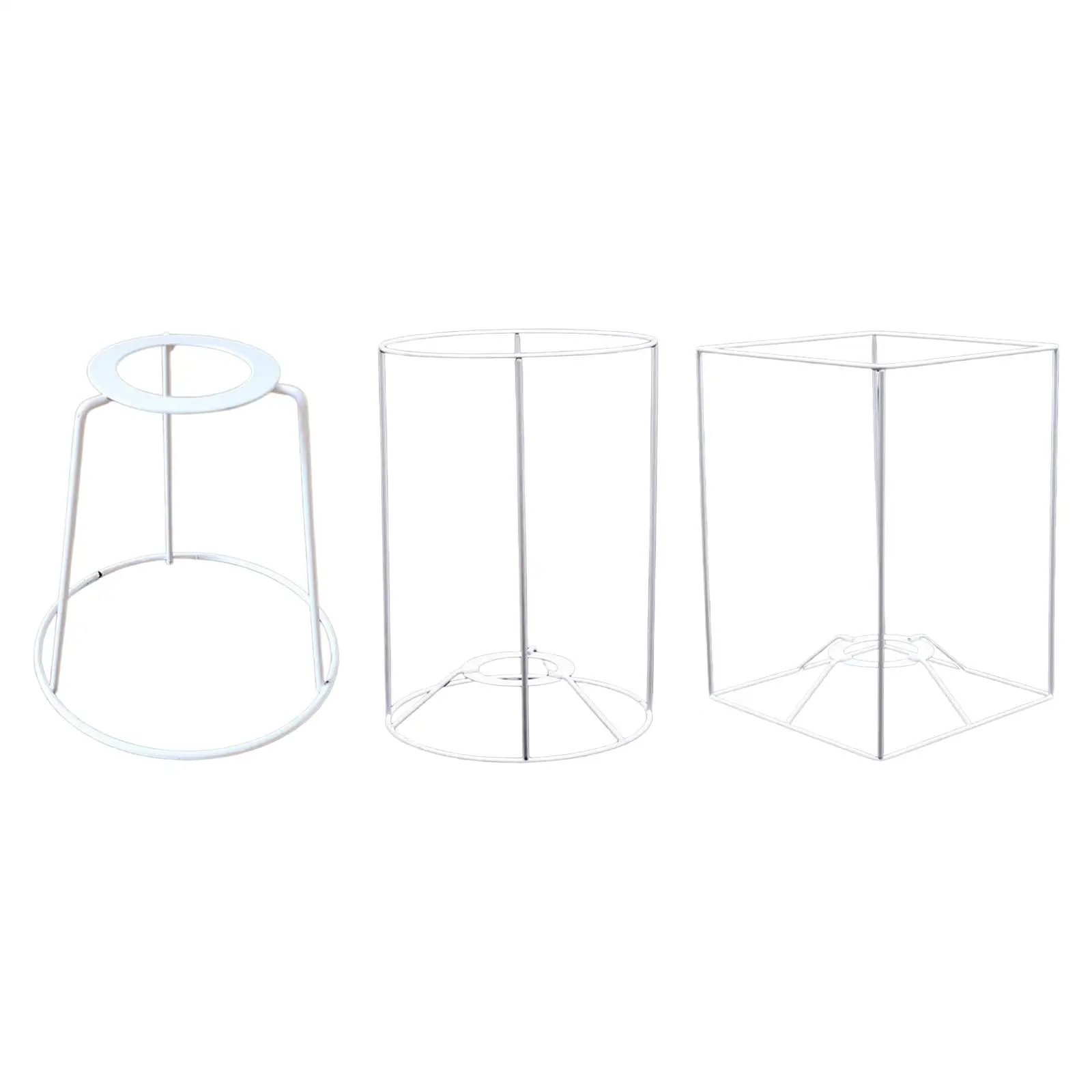 Lampshade Frame Bedside Light Stand E27 Lightweight Support Portable Sturdy Diy