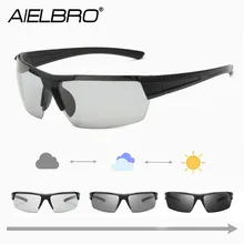 

AIELBRO Carbon Fiber Frame Sunglasses for Men Polarized Cycling Glasses Photochromic Glasses Sports Lenses Men's Sports Glasses