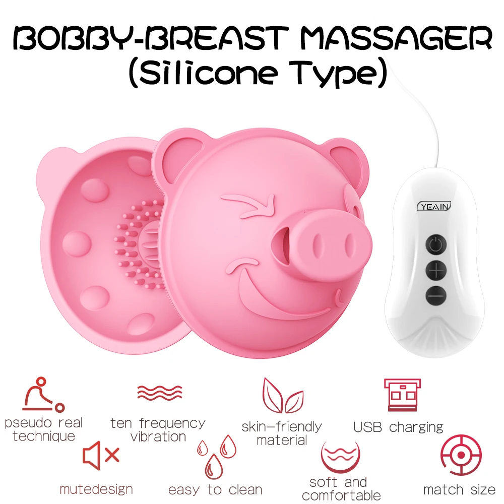 Remote Control 10 Frequency Nipple Vibrator Suckers Vibrating Nipple Breast Pump Massager Sex Flirting Toy sex Licking Tongue