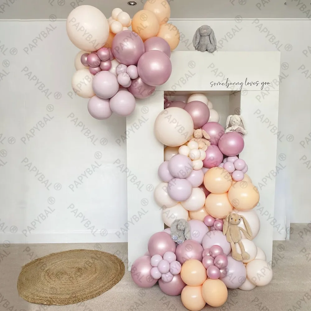 

102PCS 5/10/12inch Arch Garland Peach Pink Latex Balloons Happy Wedding Valentine's Day Woman Birthday Party Decorations Supply