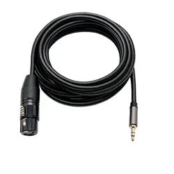 Premium 3.5mm to Mini XLR Audio Adapter Cable - 3m (3.5 to XLR Mother)