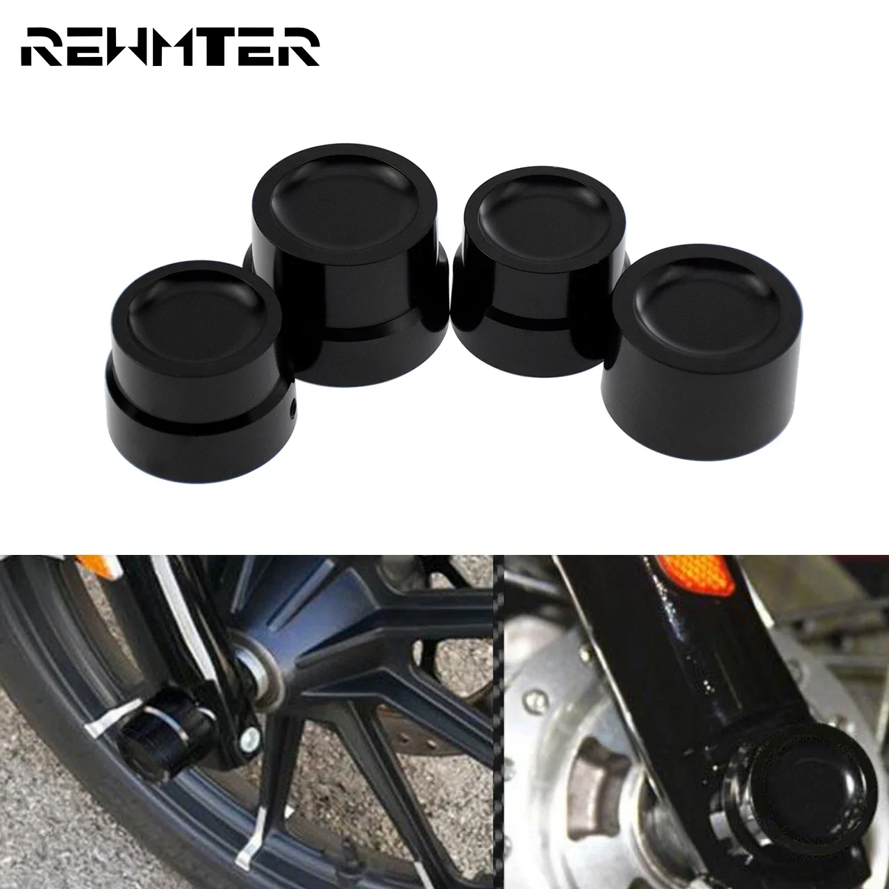 Motorcycle Front Axle 29MM Nut Bolt Cover Cap For Harley Softail Dyna