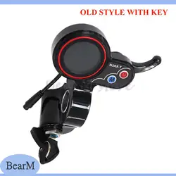 Enhanced Electric Scooter Instrument Display with LCD Meter and Finger Throttle (Old style with key)