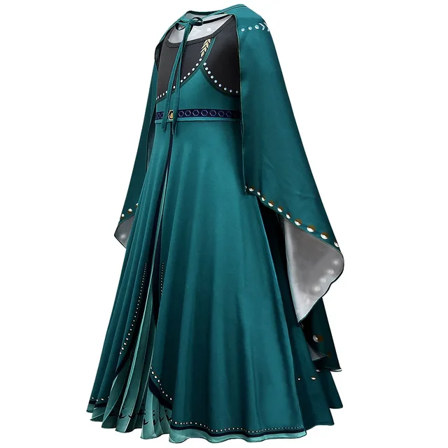 Anna Robe Verte Deguisement Anna Couronnement Robe De Princesse