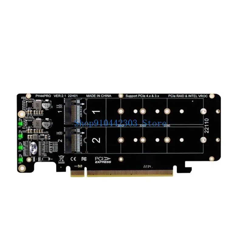 652F M.2 M-키 NVME 디스크용 양면 미니 PCIE X16 확장 어댑터 카드용 SSD