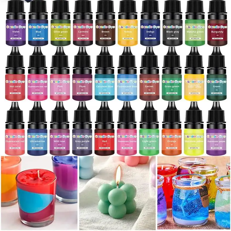 Candle Dyes Pigment Aromatherapy Liquid Colorant Pigment DIY Candle Mold Soap Coloring Handmade Crafts Resin Pigment 5ml