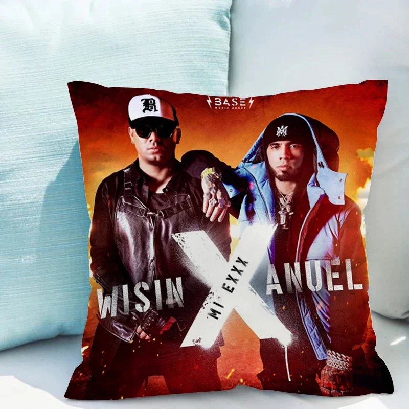 

Anuel Aa Pillowcase Bed Cushions of Modern Sofa Pillow Cover 40x40 Double-sided Printing Pillowcases Home Decor Couch Pillows