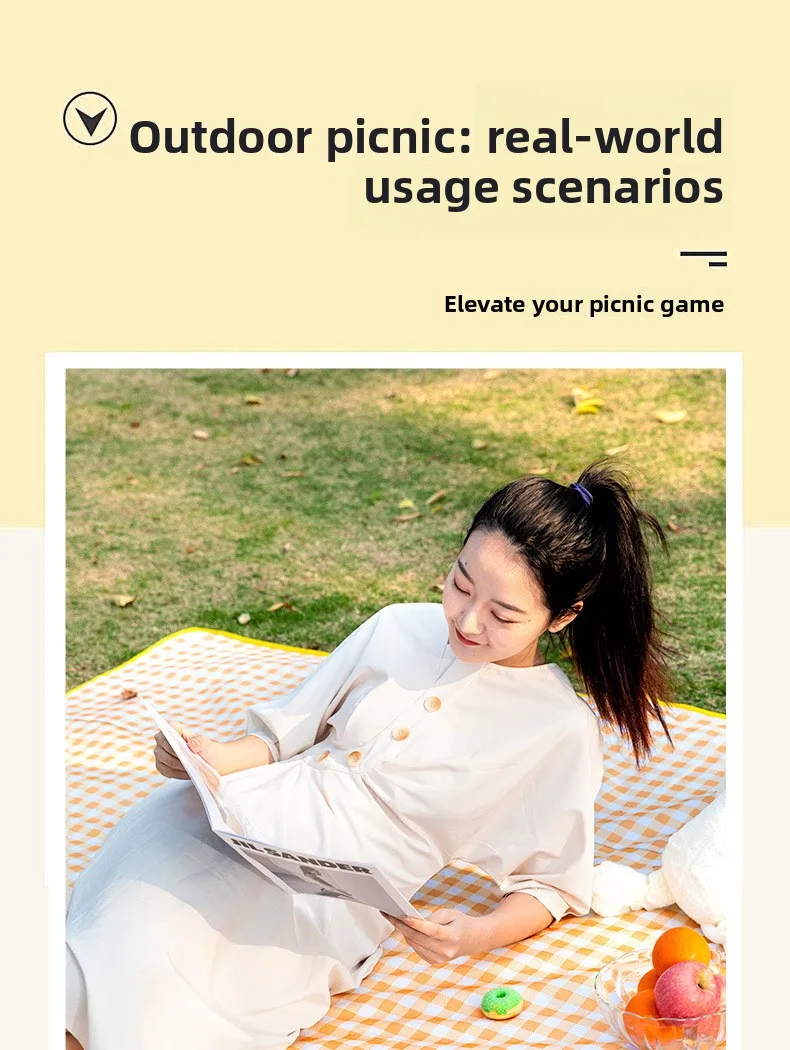 1–4 Stück faltbare, tragbare Picknickdecke, Strandmatte für den Außenbereich, Camping-Bodenmatte, wasserdicht, leicht, sanddicht, für Parkwanderungen – Detail 6
