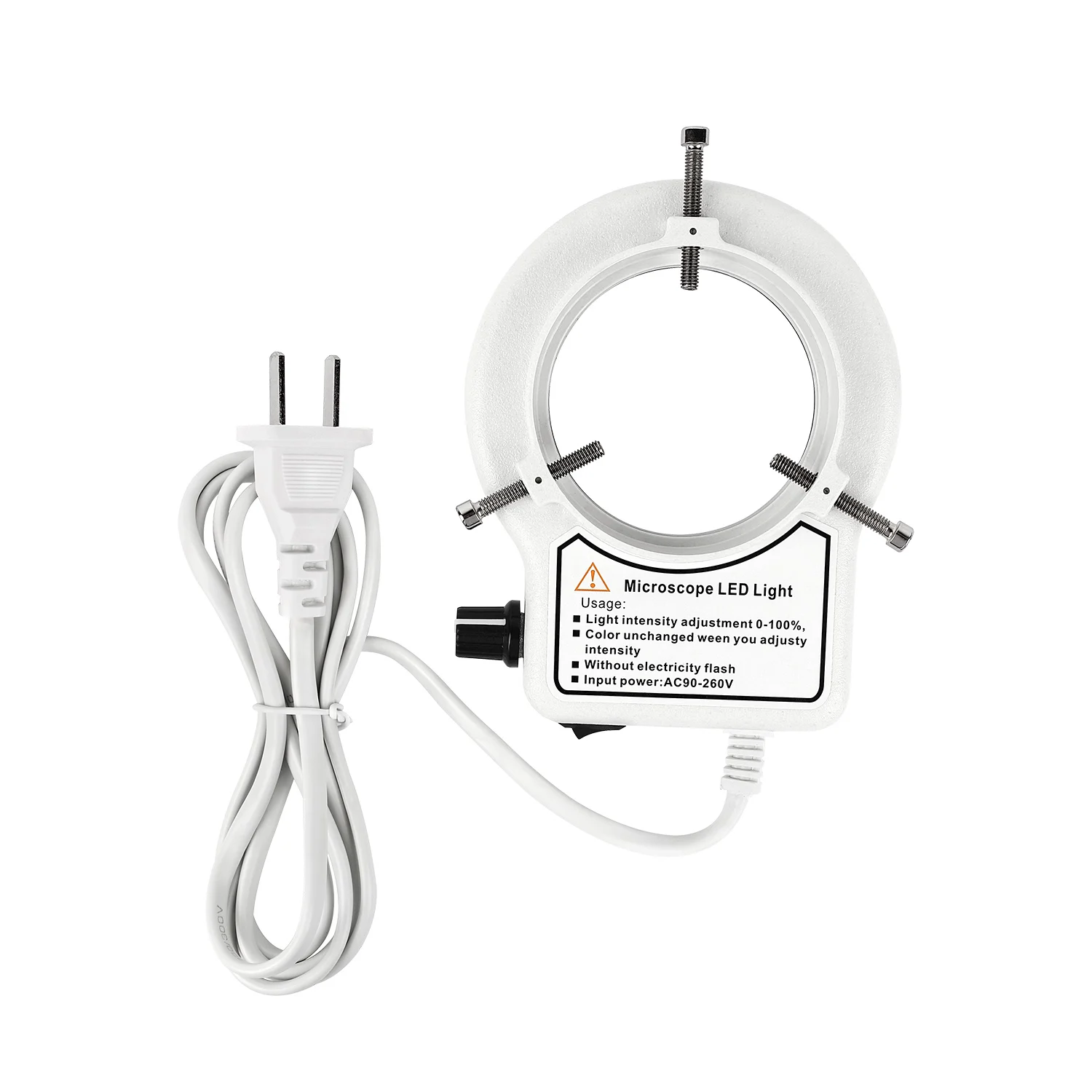 LED Ring Light Illuminator Adjustable Lamp Industry For Binocular Trinocular Microscope  Stereo Industrial Lens Camera Magnifier 5
