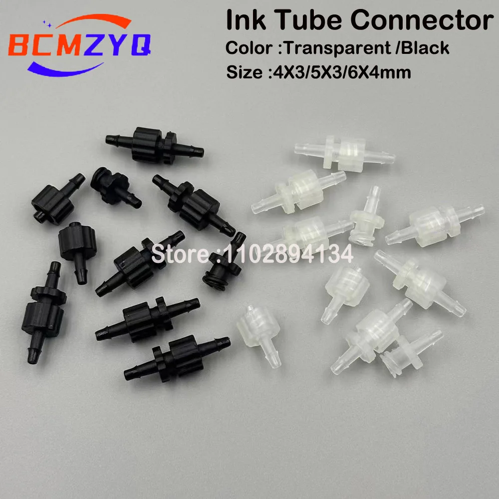 10Sets Inkjet Printer UV Solvent Plastic Ink Tube Connector Hose Pipe ...