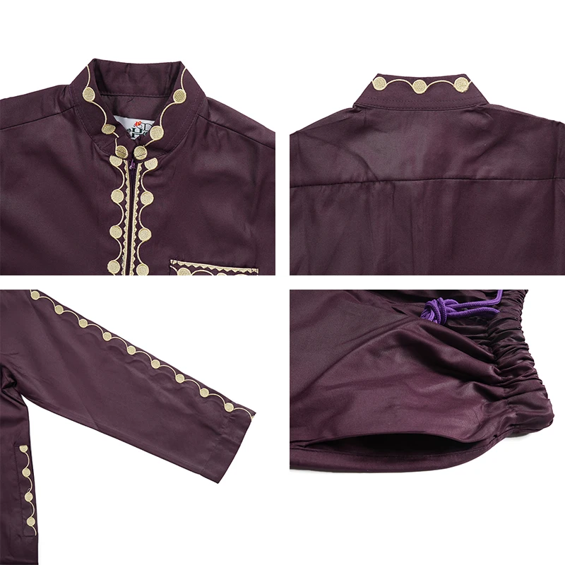 Children Costume Kaftan Dress Muslim Kids Boys Thobe Saudi Arabic Robe Eid Ramadan Djellaba Islam Clothing Abaya Dubai Turkey
