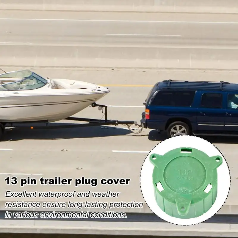trailer plug holder RV Plug Cover Plug Holder 13 Pin Trailer Cover Trailer Connector Protector Harness Protector Adapter