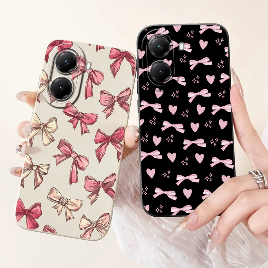 Cute Cat Grid Pattern Soft Silicone Phone Case Cover