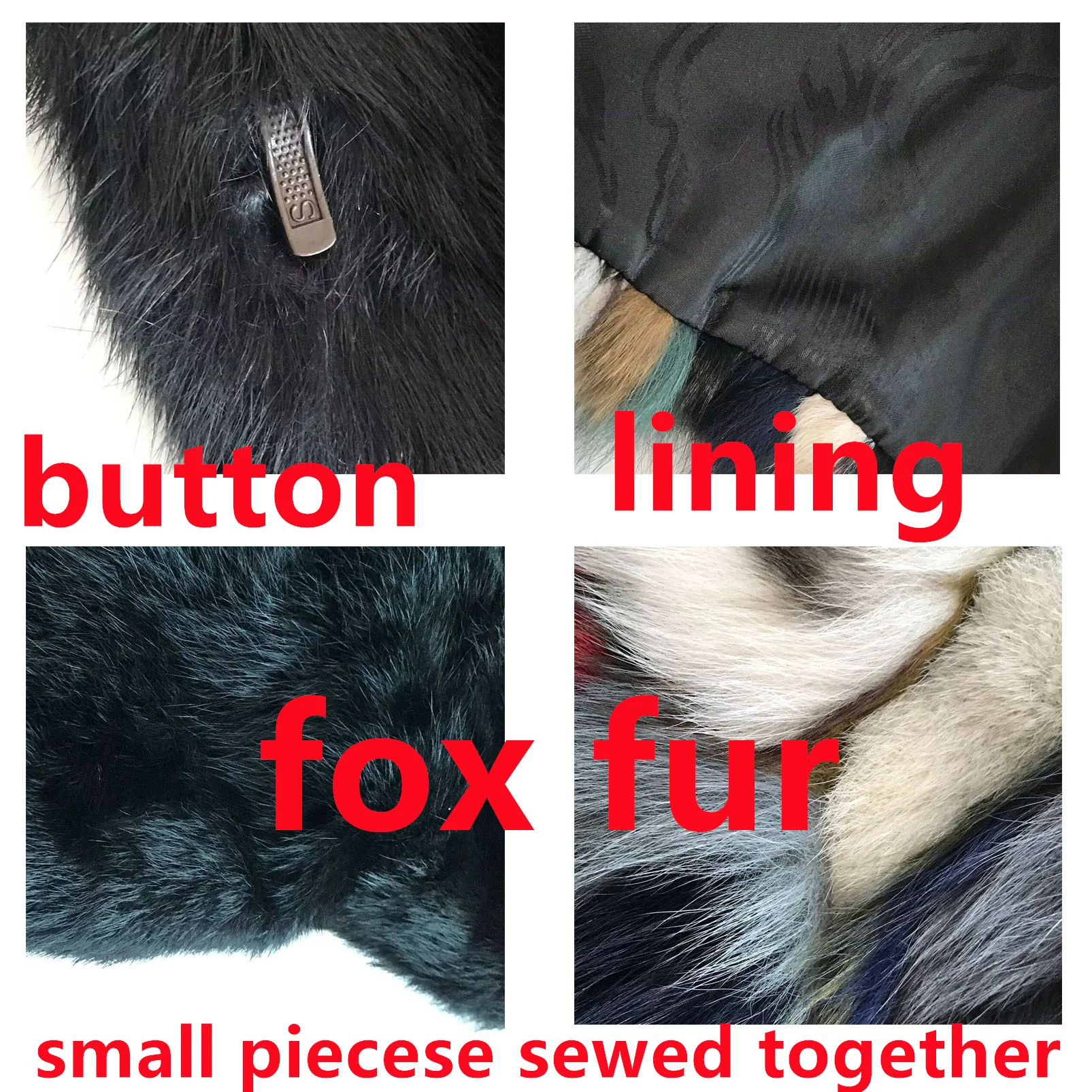 Natural Rabbit Fur Short Coat Jacket Whole Skin Fox  Patchwork Cuffs Woman Fashion Thick Warm 2023 Autumn Winter Clothes B230607