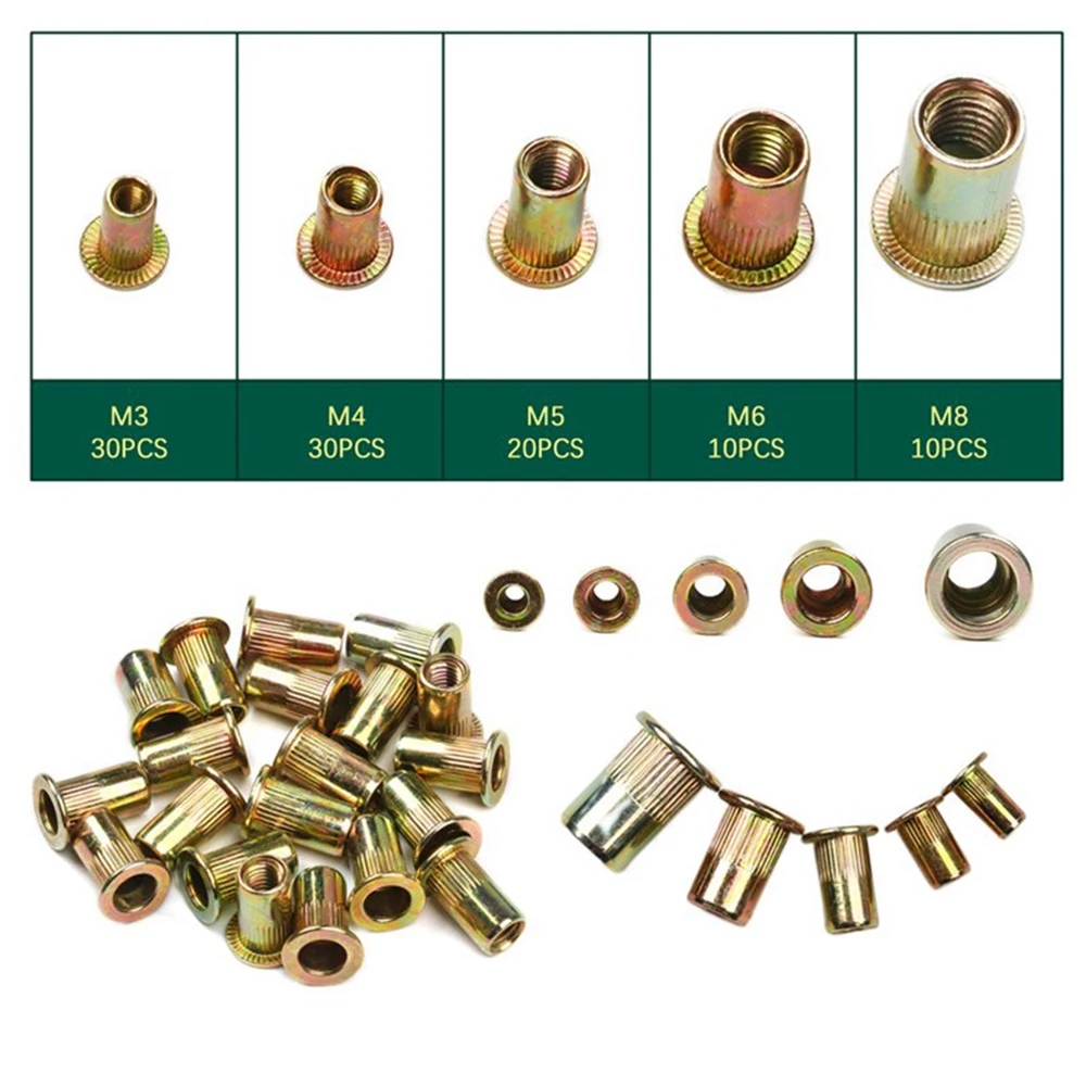 M3-M10 Electric Rivet Nut Drill Adapter Kit Household Rivet Gun Tool Cordless DIY Electric Insert Rivet Gun Drill With Tool Box